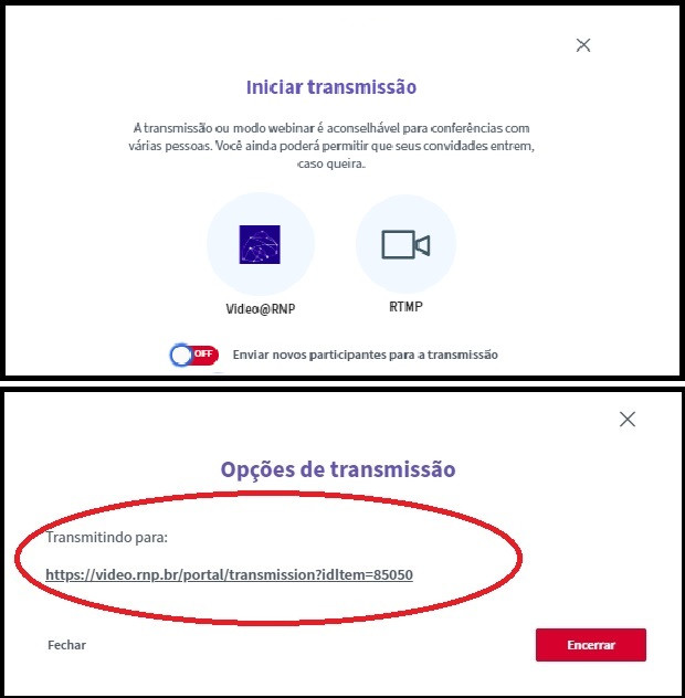 Iniciar Transmissao 2