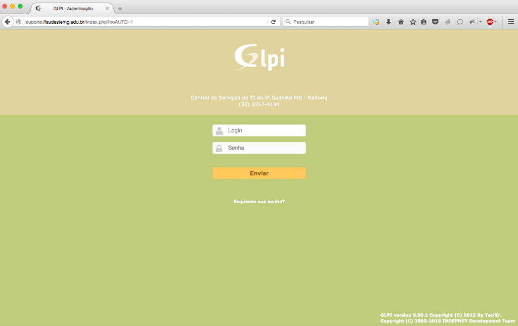 GLPI Tela 01